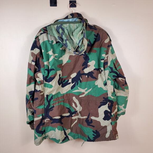 Army Surplus Cold Weather Field Full Zip Coat in Camo Size L - Picture 6 of 12
